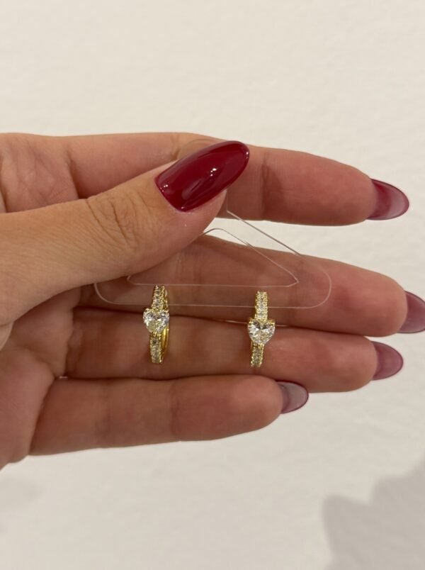 Argollitas love it acero dorado