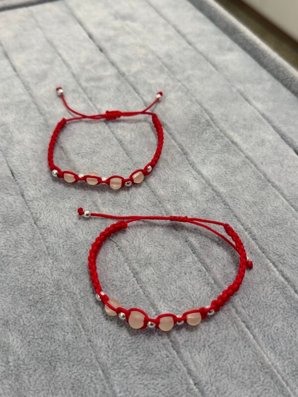 Pulsera roja bolitas max