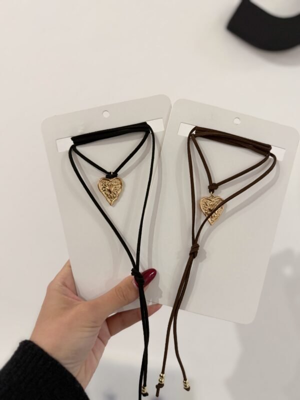Chocker heart dorado (2 colores)