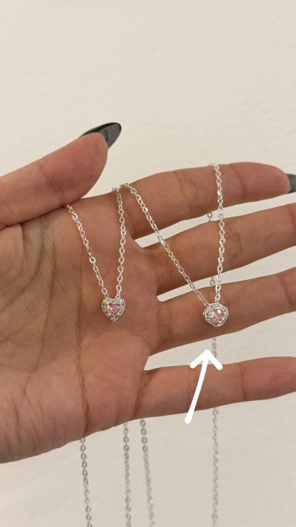 Collar brilli rosa cuadrado