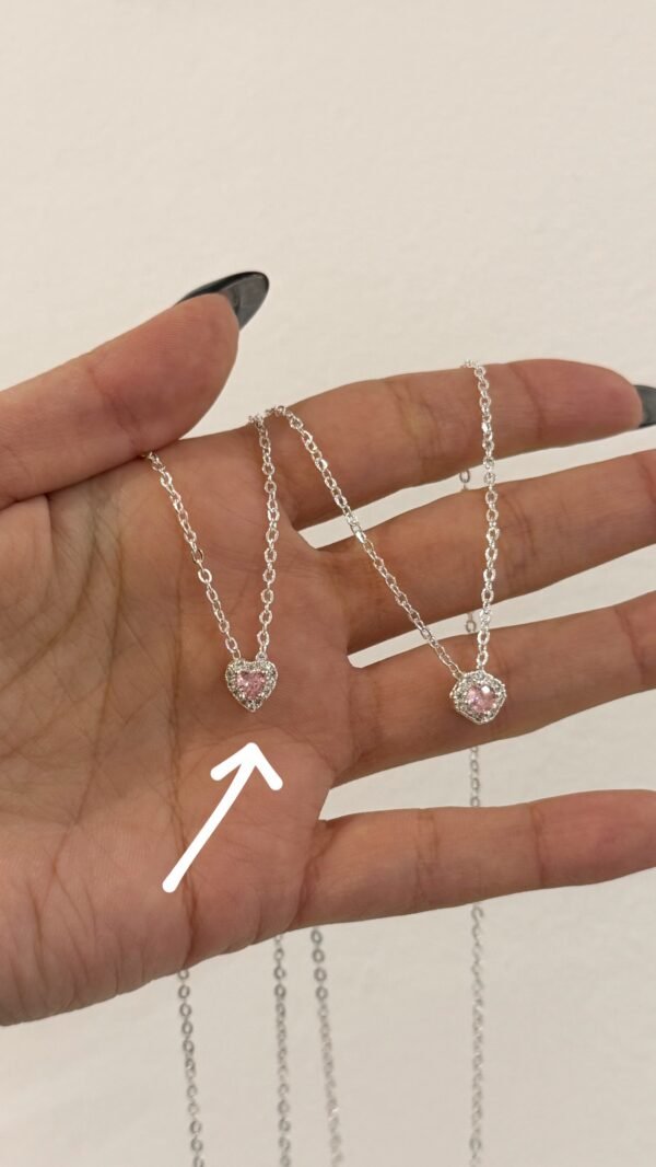 Collar brilli rosa cora