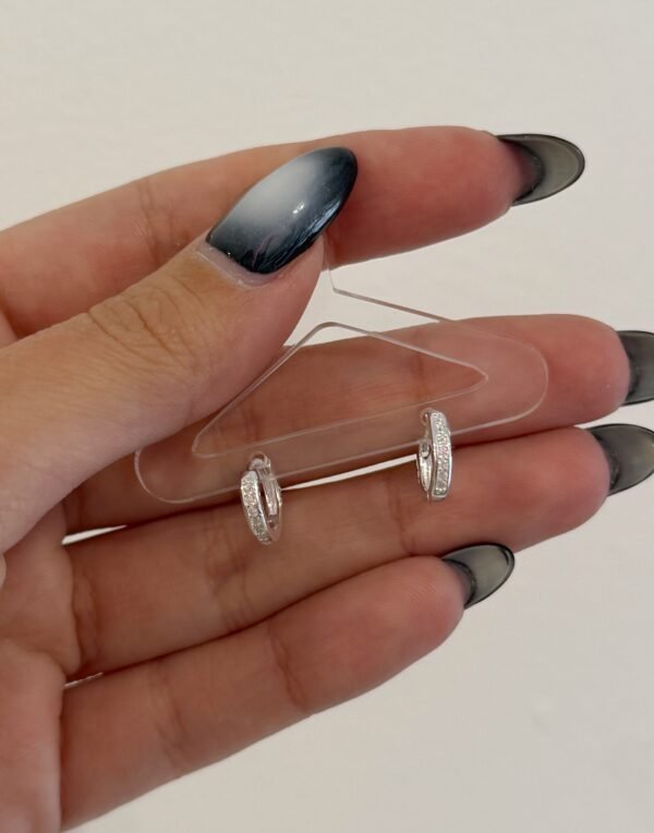 Argollitas brilli plata