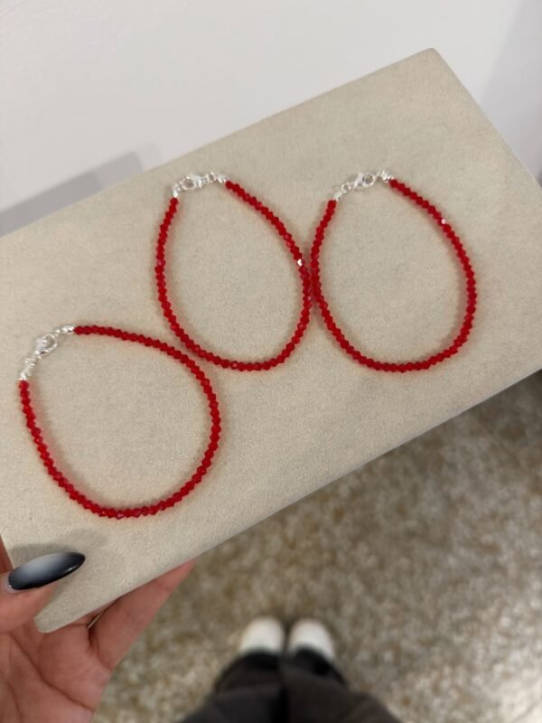 Pulsera cristalitos roja